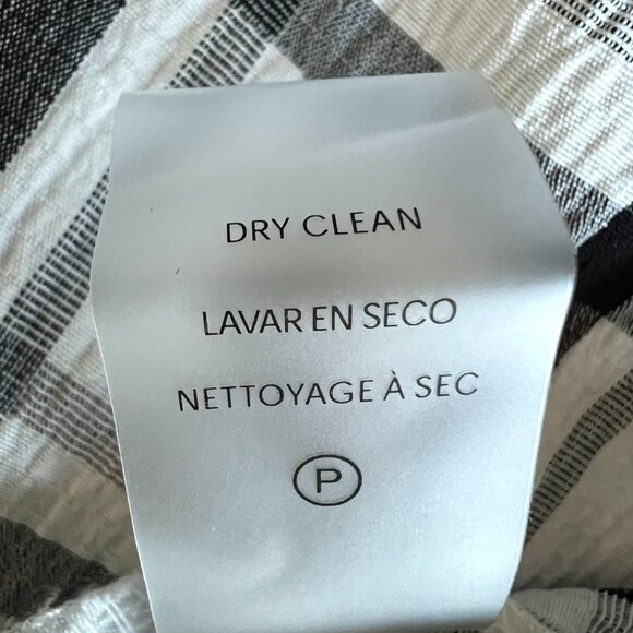 Calvin Klein NEW Gauze Windowpane Short Sleeve Shirtdress Size 10 - Picture 15 of 16